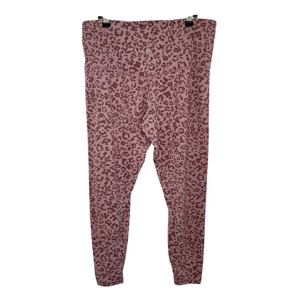 Athleta Elation Ultra High Rise Leggings Leopard Print Maeve/Pink, 1X - Picture 3 of 10
